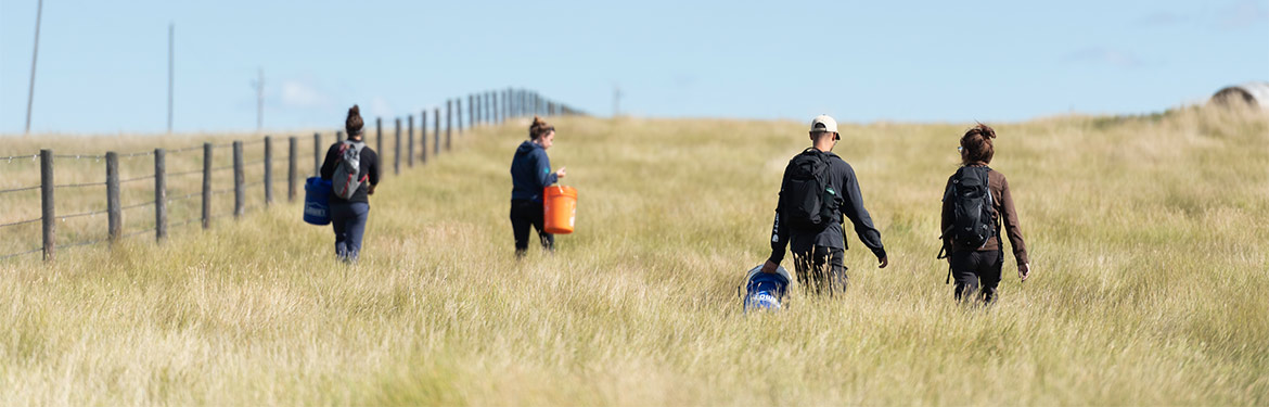 Conservation volunteers at Wideview, SK (Photo by Michael Bell)