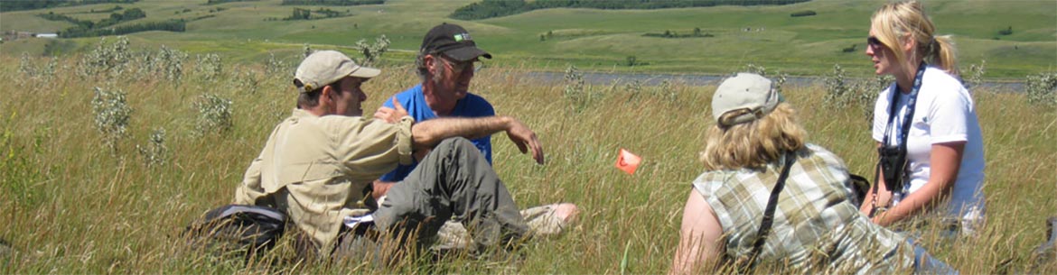 Conservation Volunteers bio blitz, Fairy Hill, SK (Photo by NCC)